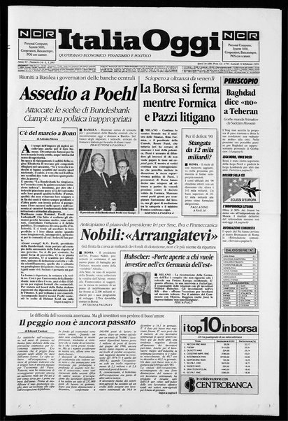 Italia oggi : quotidiano di economia finanza e politica